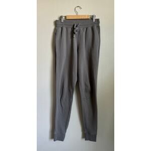 ALO YOGA Women's Cut Grey High Rise Back Pocket Jogger Sweatpants Size S